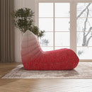 Bean Bag Chair, Fireside Chair Bean Bag Sofa Large Bean Bag Chair for Adults, Bean Bag Chairs for Teens with High Density Comfortable Foam, Memory Foam Bean Bag for Living Room, Bedroom (Pink&White) by CozyNest Decor