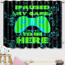 Gaming Curtain for Boys - 2Pcs Gamer Curtain Panels for Boys Bedroom Blackout Drapes Modern Games Patterns Windows Curtains Green Game Room Decor Grommet Top Thermal Insulated Curtains, 82" x 63" by TinyTreasures Baby Boutique