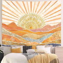 Lunerfex Bohemian Mandala Sunrise Wall Tapestry, Abstract Mountain Scenery Tapestries for Home Decor, Boho Tapestry 60x44 Inch by CozyNest Decor