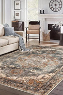 Keen Home Design 5x7 Rug - Machine Washable Area Rug with Non-Slip Backing, Ideal for Living Room, Dining Room, Bedroom - Vintage, Easy Clean, Durable, Low Pile Rug - (5' x 7') by CozyNest Decor