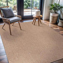 CAMILSON Easy Jute Rug 5x7, Indoor Outdoor Natural Color Farmhouse Area Rugs for Living Room Patio and Kitchen Rug, Solid Boho Woven Design, Easy-Cleaning, Washable Outside Carpet Alfombras (5 x 7) by CozyNest Decor