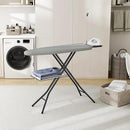 Yaheetech Ironing Board, Compact Iron Board with Cord Holder, Steam Iron Rest and Bottom Storage Tray, 9 Adjustable Heights & 3 Layer Cover, Folding Heavy Duty Ironing Board 52X14, Gray by CozyNest Decor