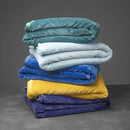 Mellowdy Extra Thick Hearty Plush Flannel Blanket (Deep Turquoise, 60x80) - 500GSM Twin Size Warm Blanket for Winter, Fall | Soft, Fluffy, Cuddly, Perfect for Bed, Oversized Throw for Couch, Sofa by CozyNest Decor