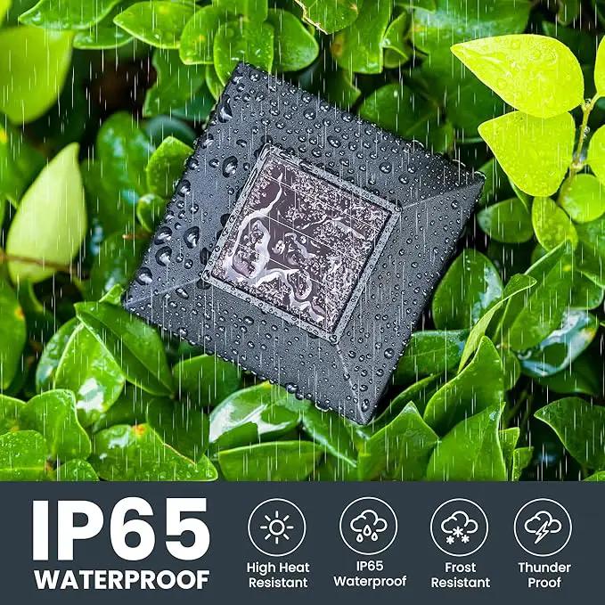 GIGALUMI Solar Lights for Outside,12 Pack Flickering Flame LED Solar Outdoor Lights, Waterproof Solar Garden Lights Maintain 10 Hours of Lighting for Christmas, Garden, Landscape, Path, Yard, Patio, photo 4 of 8