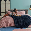 Bedsure GentleSoft Fluffy Navy Blue King Size Blanket for Bed, Thick Soft Sherpa Faux Fur Fleece Bedding Fuzzy Plush Winter Warm Heavy Large King Blanket, Cozy Blue Gifts for Men Women, 108x90 by CozyNest Decor