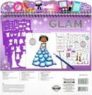 Fashion Angels Glam Fashion Sketch Set, Includes Sketch Pad with Stencils & Stickers, Fashion Design Sketch Book for Girls, Ideal Drawing Kit for Kids by TinyTreasures Baby Boutique