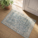Machine Washable Entryway Throw Rug: Door Mat Indoor Entrance 2x3 Rug Boho Small Area Rug Non-Slip Low Pile Kitchen Rug for Front Door Indoor Entrance Entry Kids Room by TinyTreasures Baby Boutique