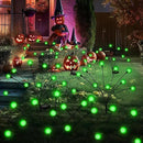 Solar Garden Lights,Halloween Lights Outdoor 20 LED Firefly Halloween Garden Lights Outdoor,Solar Lights for Outside,Solar Lights Outdoor Waterproof for Halloween,Christmas,Yard,Patio(Green) by GreenHaven Gardens