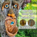 Mood Lab Tree Faces Decor Outdoor - Old Man Bird Feeder - Tree Hugger Garden Decoration - Yard Art Statues by GreenHaven Gardens