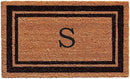 Calloway Mills 152963672S Black Border 36" x 72" Monogram Doormat Letter (S) by CozyNest Decor