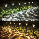 LeiDrail Solar Lights Outdoor Pathway, 6 Pack LED Glass Metal Solar Garden Lights with 2 Modes, Garden Decor for Yard Patio Landscape Walkway by CozyNest Decor
