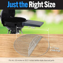 SnS Grills EasySpin Charcoal Grill Cooking Grate, 304 Stainless Steel, Large Hinged Opening, Perfect for 2-Zone Cooking, Replacement Grate Compatible with Weber & Other Grills - Fits 22” Kettles