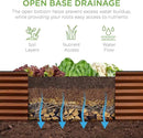 Best Choice Products 8x2x2ft Outdoor Metal Raised Garden Bed, Rectangular Deep Root Planter Box for Vegetables, Flowers, Herbs, and Succulents w/ 239 Gallon Capacity - Wood Grain by GreenHaven Gardens