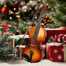 Cecilio 1/2 Violin Solidwood Violin with Hard Case, Bow, Rosin, Tuner, Shoulder Rest & Lesson Book – Ideal for Beginners by TinyTreasures Baby Boutique