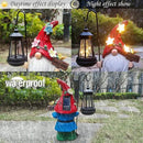 Solar Gnome Garden Statues Outdoor Décor with Lantern- Gnome Figurines Solar LED Light Lawn Ornaments - Yard Decorations for Patio, Balcony, Backyard -Unique House Warming Gifts for Mom by CozyNest Decor