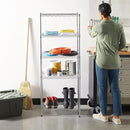 Amazon Basics 5-Shelf Adjustable, Storage Shelving Unit, (200 Pound Loading Capacity per Shelf), Steel Organizer Wire Rack, 23.2 x 13.4 x 60 inches (LxWxH), Chrome by CozyNest Decor