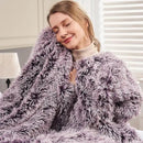 GONAAP Fuzzy Faux Fur Throw Blanket Queen Size Frosty Purple Super Soft Cozy Plush Fuzzy Shaggy Blanket for Couch Sofa Bed (Frosty Purple, Queen(90"x90")) by CozyNest Decor