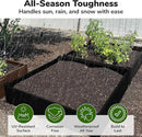 Raised Garden Bed - 4x4 ft Planter Box - Black HDPE - No Tools Needed - DIY Kit for Urban Gardening, Flowers, Herbs & Vegetables - Made in The USA by GreenHaven Gardens