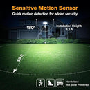 LUTEC 84W 9500LM LED Security Light Motion Sensor Outdoor Lights with Night Light, 4 Head LED Flood Lights Outdoor 5000K Daylight, IP65 Waterproof, Motion Detected Lights for Outside (White) by GreenHaven Gardens