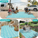 HEBE Outdoor Rug Waterproof 8x10, Plastic Straw Rug Camping Rug, Reversible Outdoor Patio Rugs RV Mat Clearance, Indoor Outside Floor Carpet for Porch,Deck,Camper,Balcony,Backyard by GreenHaven Gardens