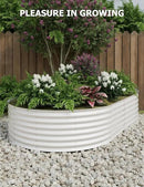10x4x1.5ft Raised Garden Bed,Galvanized Raised Planter Boxes Outdoor with Easy Assembly, Large Garden Bed for Vegetables, Fruits, Flower,Raised Garden Bed,Beige by GreenHaven Gardens
