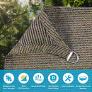 Amagenix Sun Shade Sail 15'X24' Curved Edge Outdoor Shade Canopy Mocha Breathable 95% UV Block Shade Cloth for Patio Garden Backyard (We Make Custom Size) by GreenHaven Gardens
