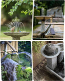 Biling Solar Fountain for Bird Bath with Water Pump Kit, 4.5 W 48 GPH Solar Water Pump with 4ft Tubing for Hummingbird Bath, Small Pond and Fish Tank by GreenHaven Gardens
