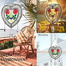 KY&BOSAM Heart Suncatcher Crystal Tree of Life Stained Glass Panles Real Flower Hangings for Windows Home Garden Outside Wind Chime Decor Birthday Gifts for Women Mother`s Day Christmas Ornament by GreenHaven Gardens