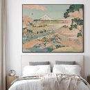 SIGNWIN 36"x46" Extra Large Framed Wall Art Japanese Ukiyo-e Landscape, Timeless Mt. Fuji Scene for Zen-Inspired or Asian-Style Interiors for Home Living Room Bedroom Decor (Frame Assembly Required) by CozyNest Decor