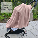 Peekaboo Nursing Cover Up for Breastfeeding - Breathable Knit - Soft Organic Cotton & Cashmere Breast Feeding Poncho for Women - Privacy Feature - Includes Mesh Laundry Bag (Mauve) by TinyTreasures Baby Boutique