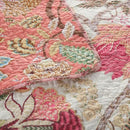 NEWLAKE Cotton Patchwork Bedspread, 3-Piece Bedding Quilt Set with Real Stitched Embroidery, Reversible Matelasse Bed Coverlet Set,Bohemian Floral, Queen Size by CozyNest Decor
