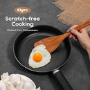 Teak Wooden Cooking Utensils Set, 10 Piece Premium Kitchen Cookware, Non-Scratch Wooden Spoons for Cooking, Perfect for Cooking and Serving by CozyNest Decor