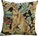 Charlotte Home Furnishings Throw Pillow Covers, Decorative Boho Pillow Covers for Couch, Living Room, Brown Hare Square Cushion Cases 18x18 in, European Cotton Jacquard Woven for Cozy Bedroom Decor by CozyNest Decor