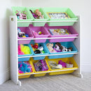 Humble Crew Kids' Toy Storage Organizer, White/Pastel (WO560P) by TinyTreasures Baby Boutique