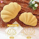 Yellow Seashell Throw Pillows, Shell Shaped Throw Pillows, 13 Inch Soft Home Decorative Pillow Plush Cushion for Bed Couch Living Sofa Room Decor Accent Throw Pillow by CozyNest Decor