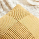 Fancy Homi 2 Packs Gold Yellow Lumbar Decorative Throw Pillow Covers 14x24 Inch for Couch Bed Sofa, Rustic Farmhouse Boho Spring Home Decor, Soft Striped Corduroy Rectangle Accent Cushion Case 35x60cm