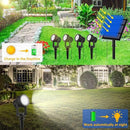 T-SUNUS Solar Garden Spotlight White Outdoor, 4-in-1 Solar Spot Lights 6000K IP65 Waterproof 9.8ft Cable, 5W Separated Solar Panel, Auto On/Off for Tree Patio Yard Driveway Pathway Pool Area by GreenHaven Gardens