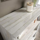 Sauder 3 Tier Book Shelf Wooden Bookcase Multipurpose Bookshelf for Home Office, Living Room, in White Plank by CozyNest Decor