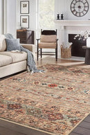 Keen Home Design 10x14 Rug - Machine Washable Area Rug with Non-Slip Backing, Ideal for Living Room, Dining Room, Bedroom - Vintage, Easy Clean, Durable, Low Pile Rug - (9'7" x 14') by CozyNest Decor