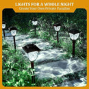 GIGALUMI Solar Lights Outdoor Waterproof, 6 Pack LED Solar Garden Lights, Solar Lights for Outside, Garden Decor for Yard, Patio, Landscape, Planter, Walkway (Cold White) by GreenHaven Gardens