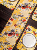 DaDalogy Bedding Sunshine Yellow Floral Vintage Hummingbirds Garden Table Runner (925) by DaDalogy Bedding Collection