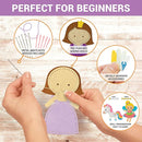 Craftorama Sewing Kit for Kids, Fun and Educational Fairytale Craft Set for Boys and Girls Age 7-12, Sew Your Own Felt Animals Craft Kit for Beginners, 165 Piece Set by TinyTreasures Baby Boutique