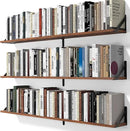 Heimlove 48 Inch Large Wall Bookshelves Set of 3, Wall Mounted Bookshelves,Heavy Duty Wooden Shelves for Living Room,Bedroom,Kitchen,Laundry Room Storage & Decor by CozyNest Decor