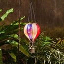 TERESA'S COLLECTIONS America Fourth of July Decorations, Hot Air Balloon Solar Lantern for Garden Decor,Gifts for Women + Memorial Day 17.7'' Hot Air Balloon Solar Lantern by GreenHaven Gardens
