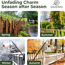 Kingsyard 2 Pack Heavy Duty Wall Mounted Deck Hook, 27"-39" Adjustable Metal Plant Wall Hanger for Hanging Bird Feeders, Planters, Lanterns, Wind Chimes, Wall Mounted by GreenHaven Gardens