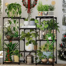 Metal Plant Stand Indoor Outdoor Plant Shelf Stand, 3 Tiers 8 Pots Potted Flower Plant Stands for Indoor Plants Multiple, Plant Shelves Stands Rack for Patio, Balcony, Living Room by GreenHaven Gardens