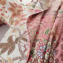 NEWLAKE Cotton Patchwork Bedspread, 3-Piece Bedding Quilt Set with Real Stitched Embroidery, Reversible Matelasse Bed Coverlet Set,Bohemian Floral, Queen Size by CozyNest Decor
