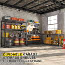 REIBII 40" W Garage Shelving 2240 LBS Storage Shelves Adjustable Heavy Duty Shelving 4 Tier Metal Shelves for Storage 59.5"H Metal Shelf for Pantry Basement Warehouse 40"W × 19.5"D × 59.5"H, 3 Pack by GreenHaven Gardens