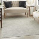 Nourison Positano Indoor/Outdoor Light Grey 3' x 5' Area Rug, Easy Cleaning, Non Shedding, Bed Room, Living Room, Dining Room, Backyard, Deck, Patio (3x5) by CozyNest Decor