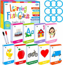 180 Toddler Learning Flashcards, Educational Tool for Preschoolers by TinyTreasures Baby Boutique